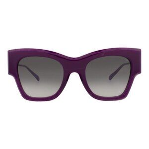 Philipp Plein Womens Cat Eye Violet Violet Smoke Fashion Designer Eyewear